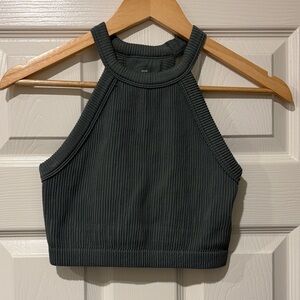 Aerie Green and Blue Ribbed Crop Tops (2)